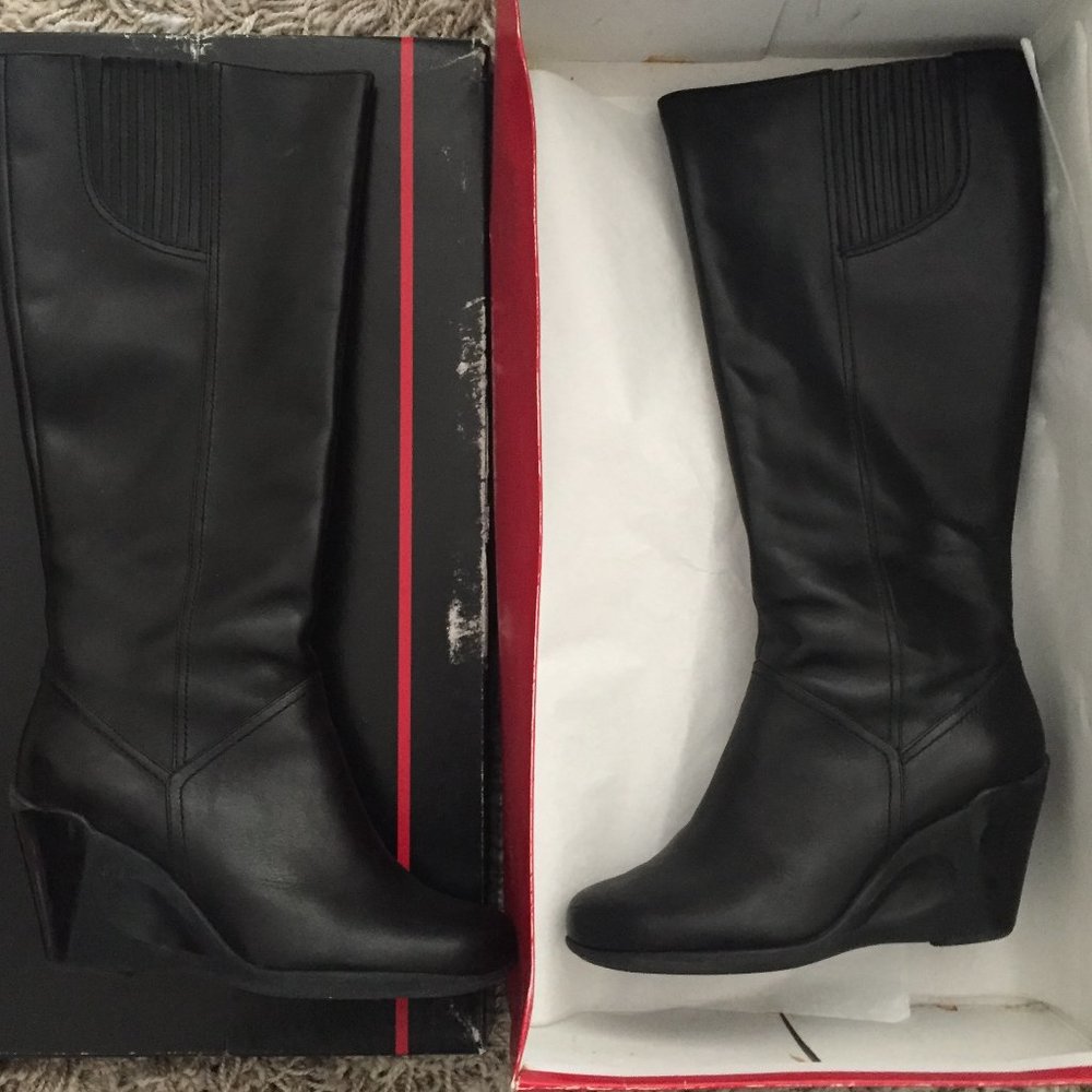 Tall Wedge Boots